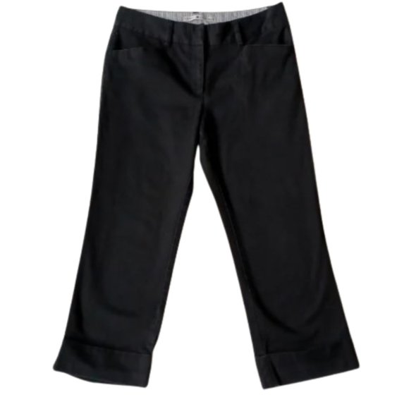Tommy Hilfiger Black Cuffed Capris - Picture 1 of 11